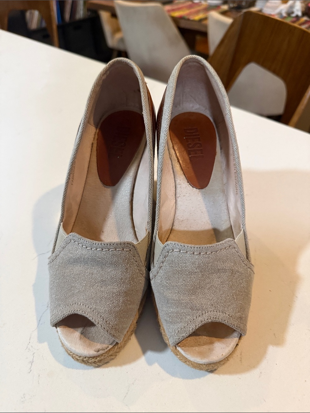 Diesel peep toe wedges - Picture 3 of 8